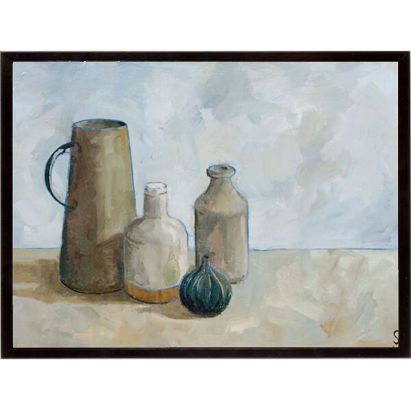 leroy merlin stampa incorniciata a collection of jars  32 x 42 cm