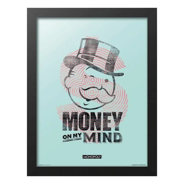 leroy merlin stampa incorniciata money on my mind 30 x 40 cm