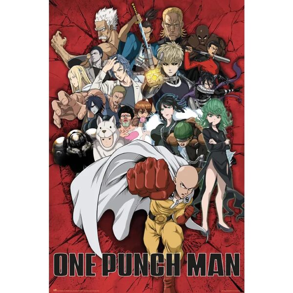 leroy merlin poster one punch man heroes 61x91.5 cm