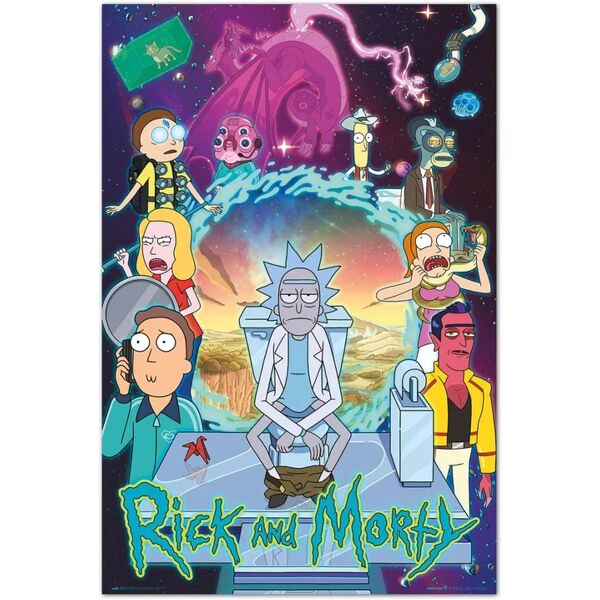 leroy merlin poster rick&morty 61x91.5 cm