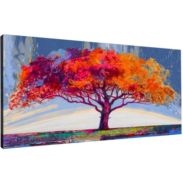 leroy merlin quadro su tela blue oak 122x52 cm