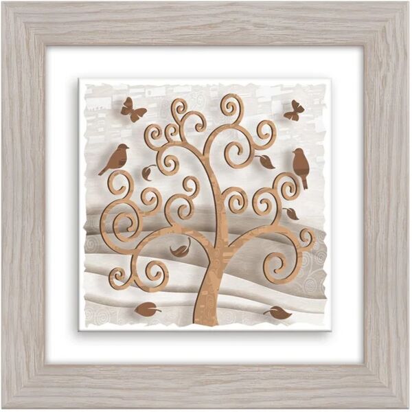 leroy merlin decorazione da parete con cornice su ceramica tree 3 29 x 29 cm