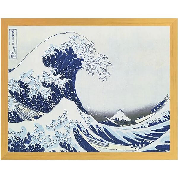 leroy merlin stampa incorniciata great wave 43 x 53 cm