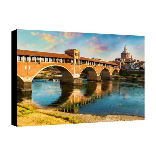 leroy merlin quadro su tela pavia veduta 35x24 cm