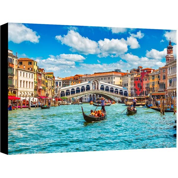 leroy merlin quadro su tela gondole canal grande 70x50 cm