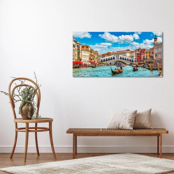 inspire quadro su tela gondole canal grand 140x70 cm