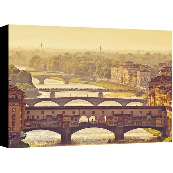 leroy merlin quadro su tela canvas cotone firenze ponte vecchio 40x30 cm