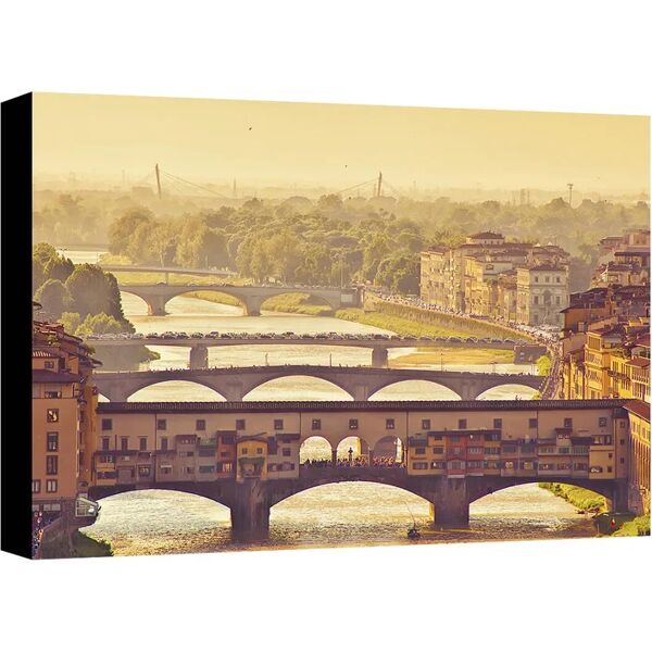 leroy merlin quadro su tela canvas firenze ponte vecchio 70x50 cm