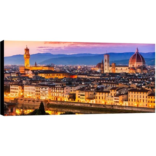 inspire quadro su tela veduta firenze 140x70 cm