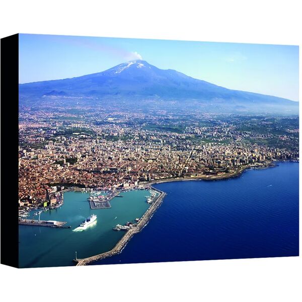 leroy merlin quadro su tela veduta aerea etna 35x24 cm