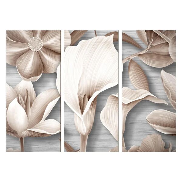 leroy merlin quadro su tela flower graphics mix 150x100 cm
