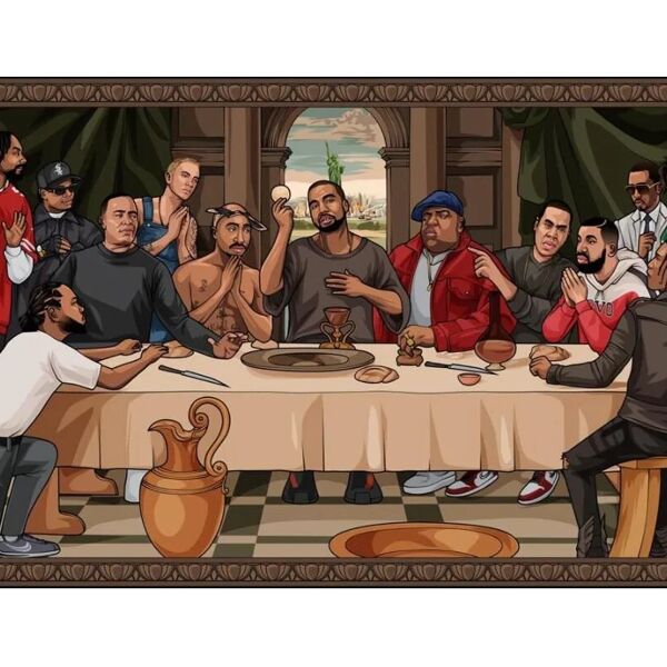 leroy merlin poster the last supper of hip hop 61x91.5 cm