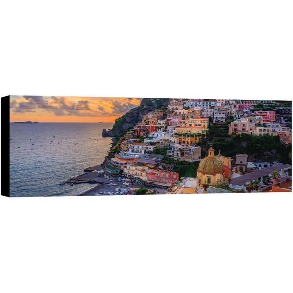 leroy merlin quadro su tela positano amalfi  40x125 cm