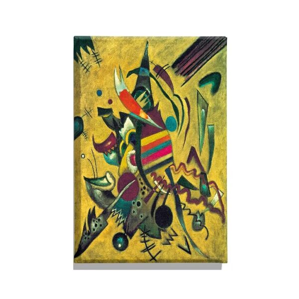 homemania stampa su tela ispirazioni d'autore kandinsky in tela in poliestere, cornice in legno, multicolore,