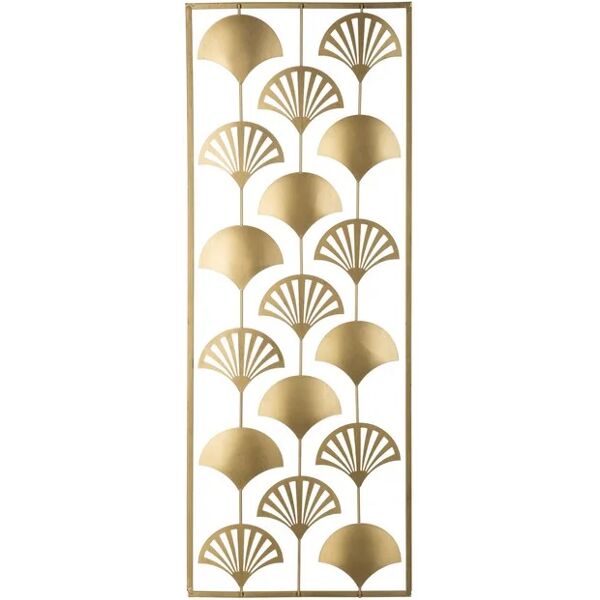 homemania decorazione da parete linee in metallo, gold,