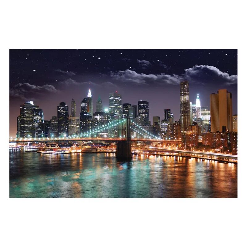 inspire stampa su tela ny by night 95x145 cm