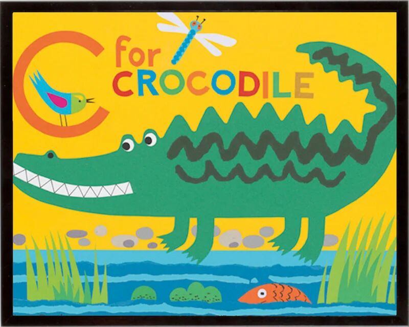 leroy merlin stampa incorniciata it's for clara crocodile 42 x 52 cm