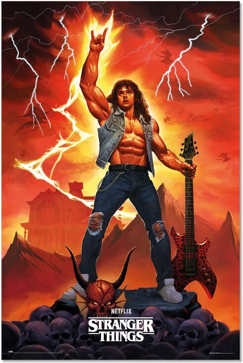 leroy merlin poster stranger things eddie 61x91.5 cm