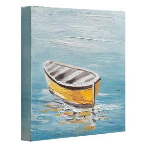 Leroy Merlin Dipinto su tela Barca gialla 30x30 cm