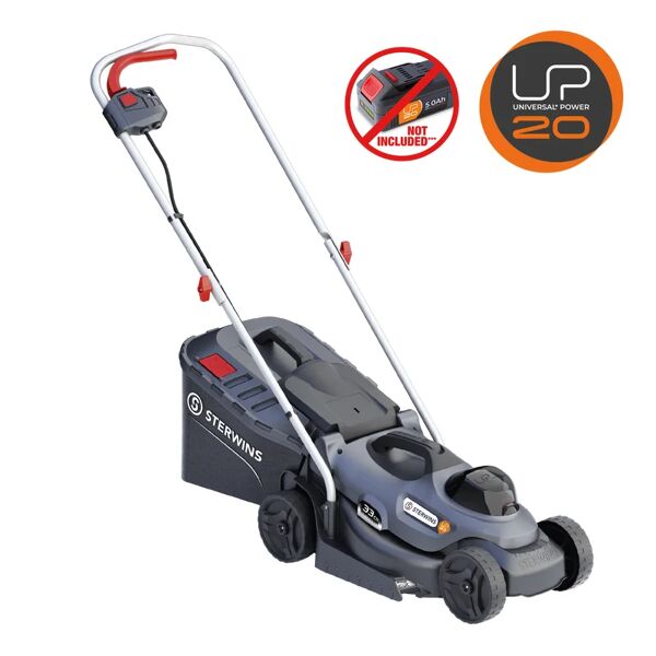 sterwins tagliaerba a batteria a spinta  up20 20v l 33 cm, batteria non inclusa