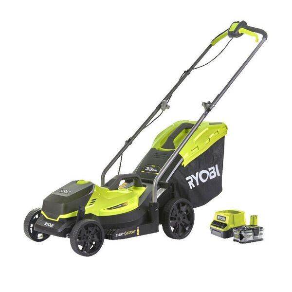 ryobi tagliaerba a batteria a spinta  tagliabordi 18v l 33 cm, 1 batteria inclusa