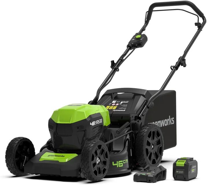 greenworks tagliaerba a batteria a trazione  48v l 46 cm, 1 batteria inclusa