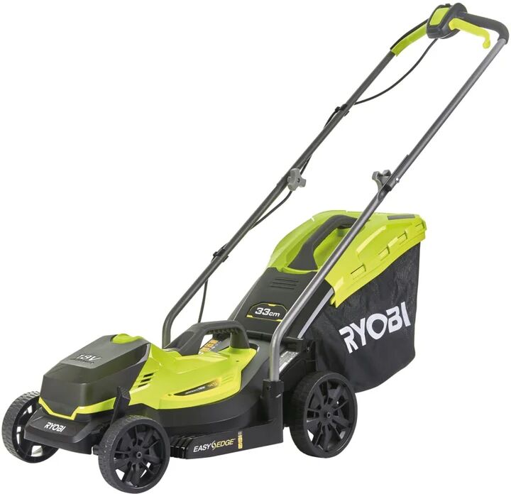 ryobi tagliaerba a batteria a spinta  rlm18c33b25 18v l 33 cm, 1 batteria inclusa