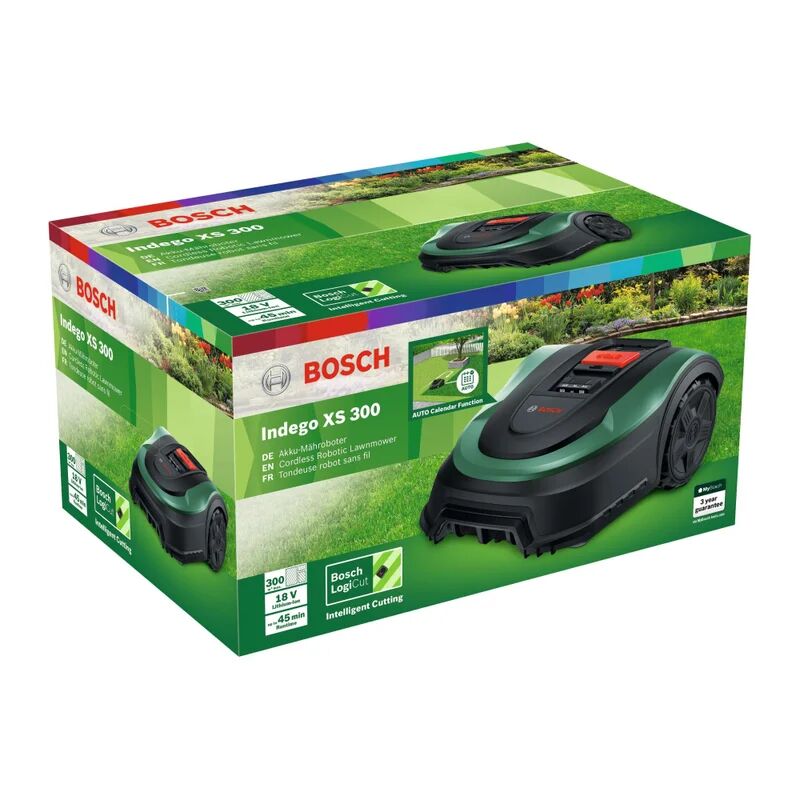 bosch robot tagliaerba  indego xs 300 (non connect) batteria litio (li-ion) 18 v lunghezza di taglio 19 cm