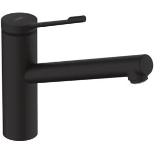 Hansgrohe Miscelatore da cucina Zesis Lean basso nero,  verniciato