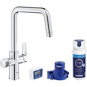 Grohe Rubinetto con filtraggio acqua  BLUE PURE START alto a u cromato,