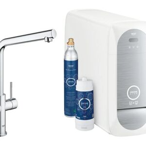 Grohe Blue Home Miscelatore rubinetto monocomando per lavello con sistema filtrante dell'acqua bocca L
