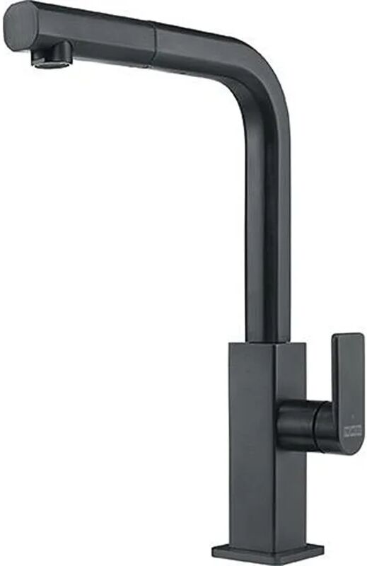 leroy merlin franke mythos pull-out-rubinetto per lavello, in acciaio inox, 115.0550.442 colore: nero, edelstahl schwarz