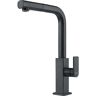 Leroy Merlin Franke Mythos Pull-out-Rubinetto per lavello, in Acciaio Inox, 115.0550.442 Colore: Nero, Edelstahl Schwarz