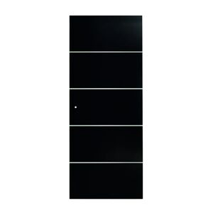 ARTENS Anta per porta scorrevole  Miami in cristallo nero L 86 x H 215 cm reversibile