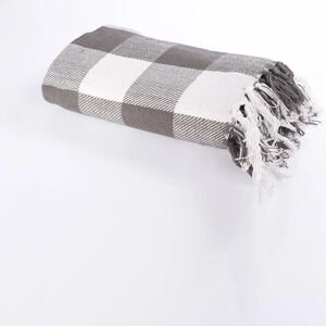 Leroy Merlin Plaid in Cotone A240-check, grigio / argento, 160x 240 cm