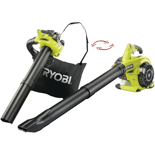 ryobi soffiatore aspiratore a benzina a scoppio 2 tempi  rbv26b, 26 cc