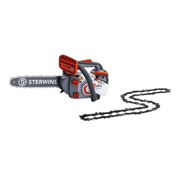 sterwins motosega a scoppio, 2 tempi  pcs2-27.31z + catena di ricambio oregon, 25.4 cc barra da 30 cm