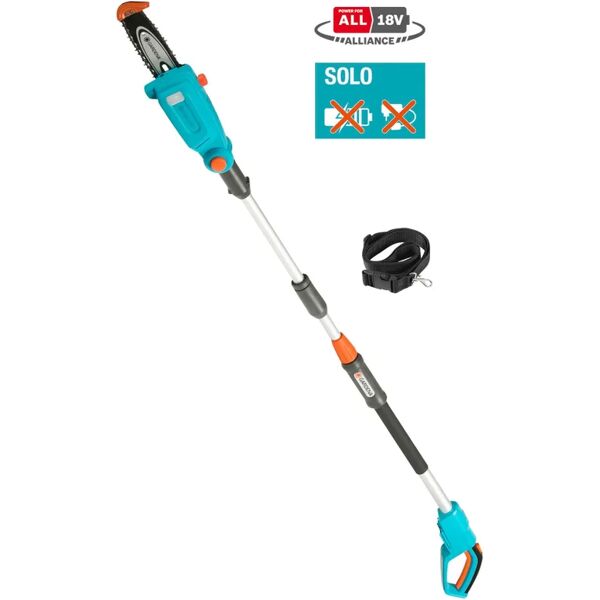 gardena potatore telescopico a batteria  tcs solo power for all 18v barra da 20 cm, batteria non inclusa