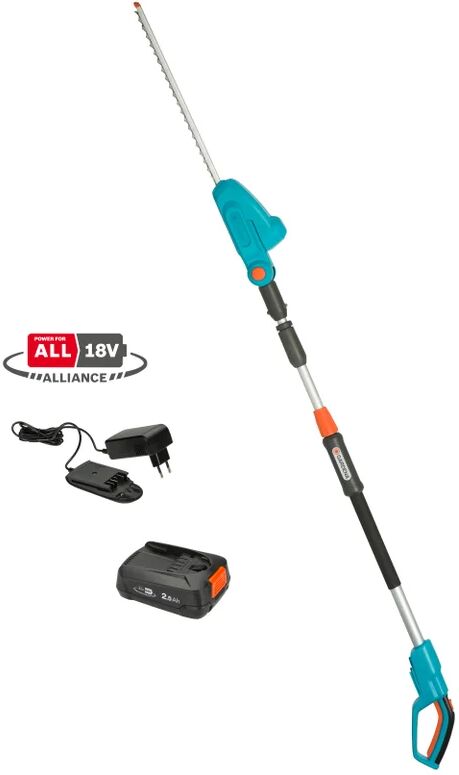 gardena tagliasiepi ad asta a batteria  ths power for all set 18v 1 batteria inclusa