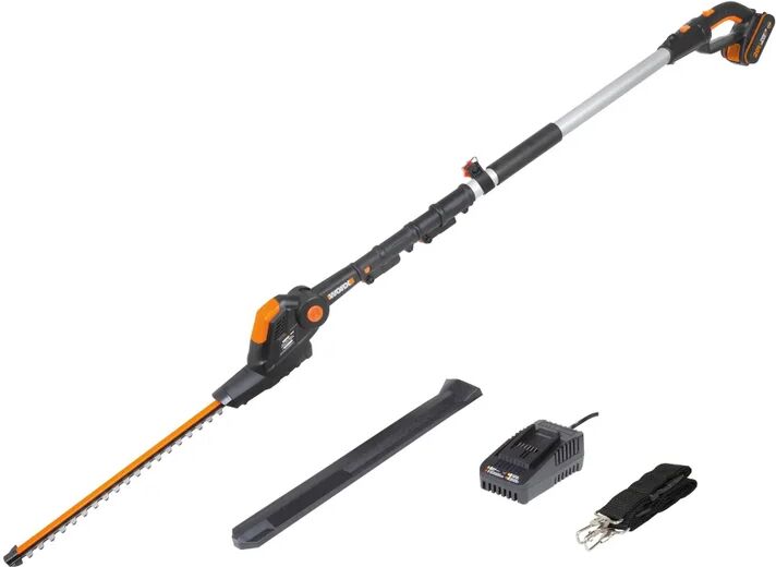 Worx Tagliasiepi ad asta a batteria  WG252E 20V 1 batteria inclusa