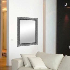 Leroy Merlin Specchio con cornice da parete rettangolare Matteo argento 68 x 88 cm