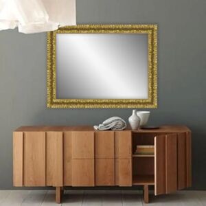 Leroy Merlin Specchio con cornice da parete rettangolare Camelia oro 50 x 70 cm