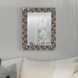 Leroy Merlin Specchio con cornice da parete rettangolare Capua argento 139 x 99 cm