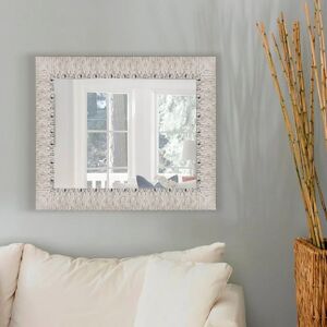 Leroy Merlin Specchio con cornice da parete rettangolare Vela argento 119 x 89 cm