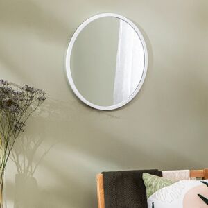 Inspire Specchio con cornice da parete  tondo Nodal bianco Ø 52 cm