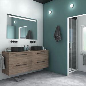 SENSEA Specchio con illuminazione integrata bagno rettangolare L 90 x H 70 cm