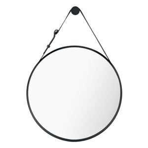 Inspire Specchio con cornice da parete  tondo Barbier nero Ø 57 cm