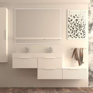 BADEN HAUS Specchio con illuminazione integrata bagno rettangolare Modula L 120 x H 90 cm