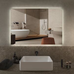 Leroy Merlin Specchio con illuminazione integrata bagno rettangolare L 100 x H 70 cm