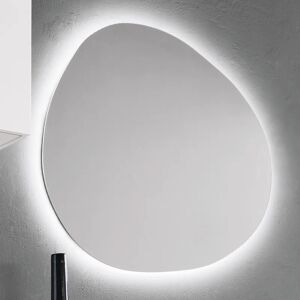 Leroy Merlin Specchio con illuminazione integrata bagno ciottolo L 90 x H 78 cm